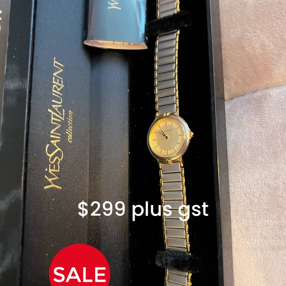 Yves Saint Laurent Gold and Silver Women's Watch